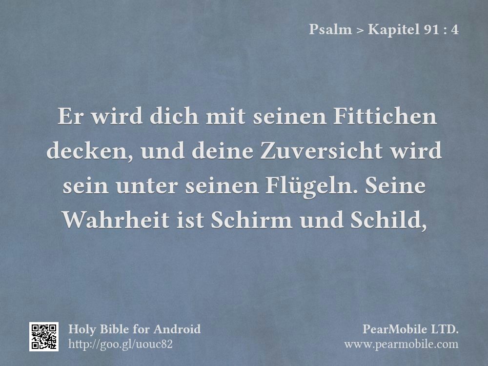 Psalm, Kapitel 91:4